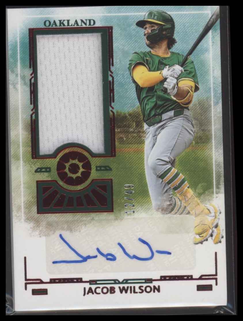 2025 Panini Boys of Summer Prospect Material Signatures Red Jacob Wilson #/49