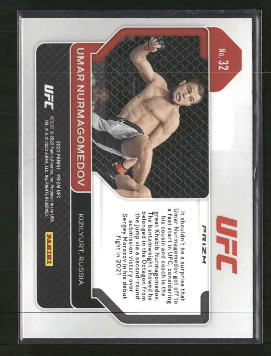 2022 Panini Prizm UFC Pink Ice Umar Nurmagomedov Rookie #32