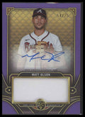 2022 Topps Triple Threads Autograph Single Jumbo Relics Amethyst Matt Olson #/75