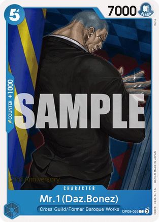 Mr.1(Daz.Bonez) (OP09-055) - Emperors in the New World: 2nd Anniversary Tournament Cards