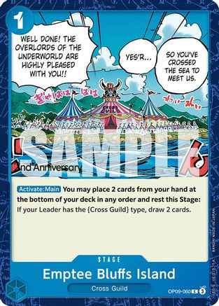 Emptee Bluffs Island (OP09-060) - Emperors in the New World: 2nd Anniversary Tournament Cards