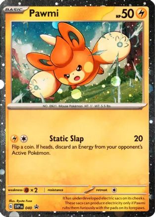 Pawmi (Cosmos Holo) 040 - SV Scarlet & Violet Promo Cards Holofoil