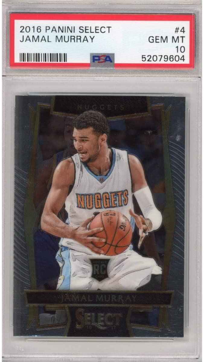 Graded 2016-17 Panini Select Jamal Murray #4 Rookie RC Basketball Card PSA 10 Gem Mint