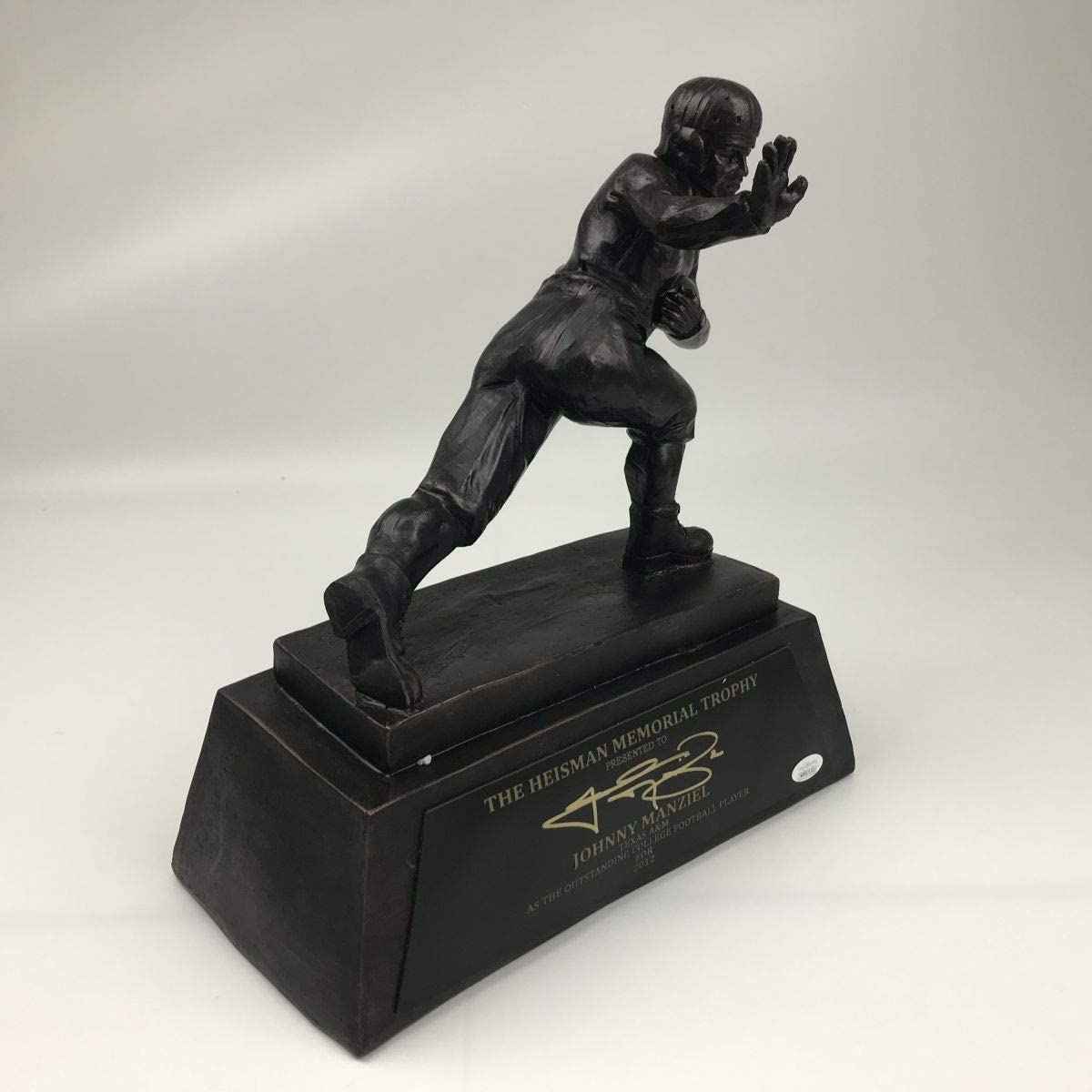 Autographed/Signed Johnny Manziel 2012 Full Size F/S Replica Heisman Trophy JSA COA