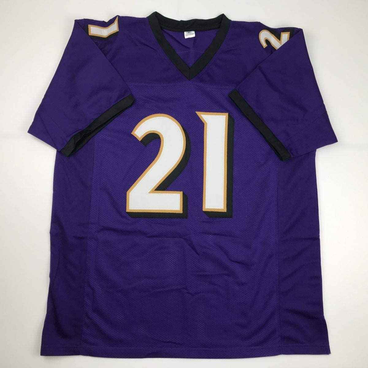 Autographed/Signed Mark Ingram II Baltimore Purple Football Jersey Beckett BAS COA