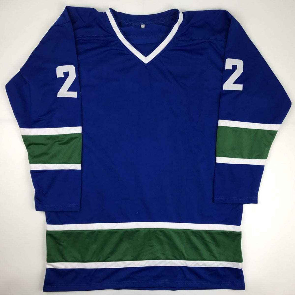 Autographed/Signed Daniel Sedin Vancouver Blue Hockey Jersey JSA COA Holo Only