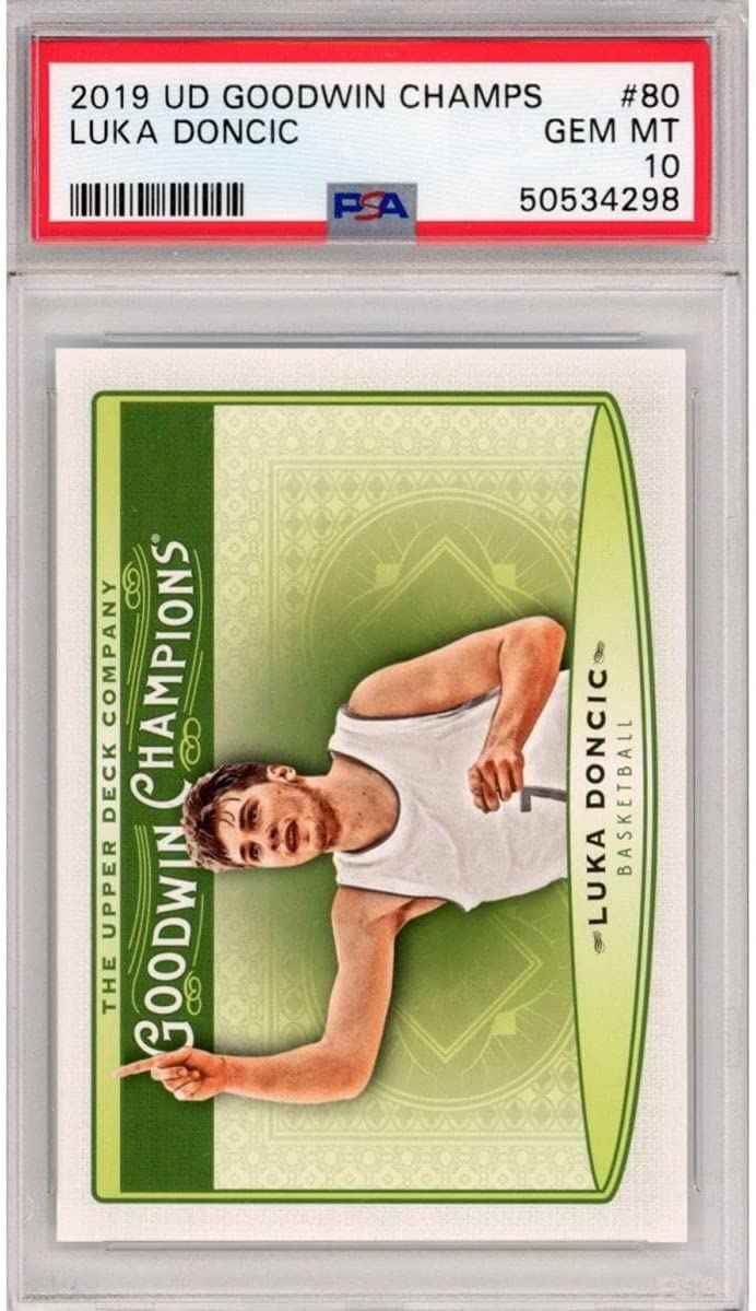 Graded 2019 Upper Deck UD Goodwin Champions Luka Doncic #80 Rookie RC Basketball Card PSA 10 Gem Mint