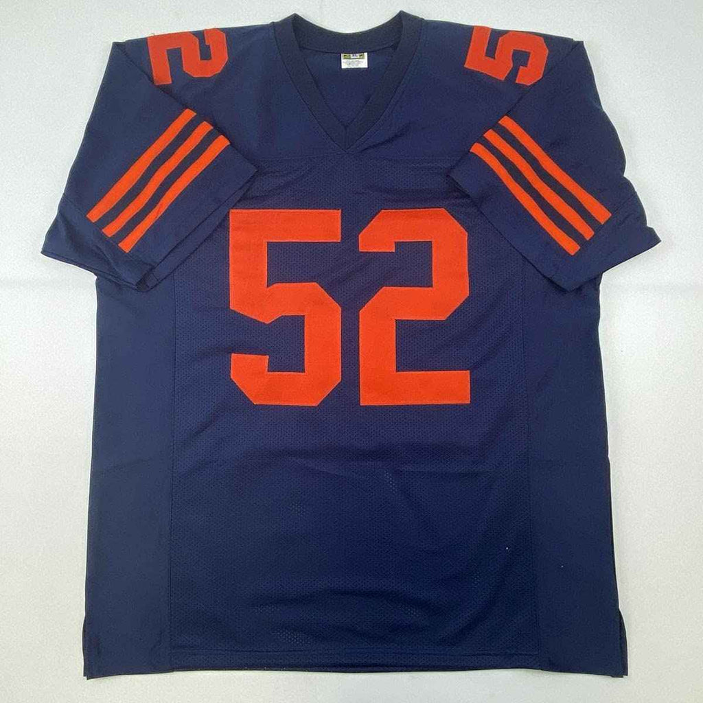 Autographed/Signed Khalil Mack Chicago Retro Blue Football Jersey JSA COA