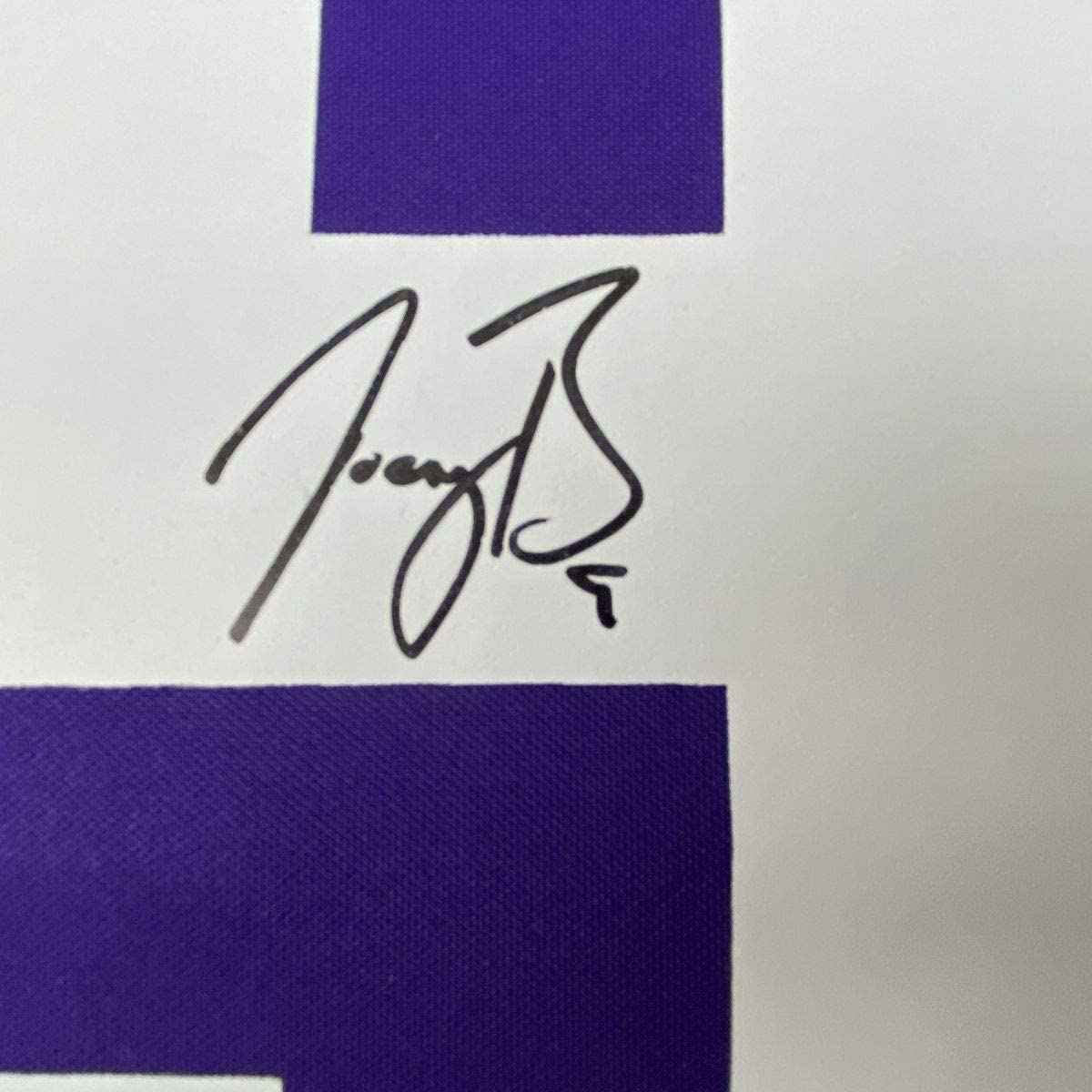 Autographed/Signed Joe Burrow LSU Tigers Purple Authentic Nike Game Football Jersey Fanatics COA