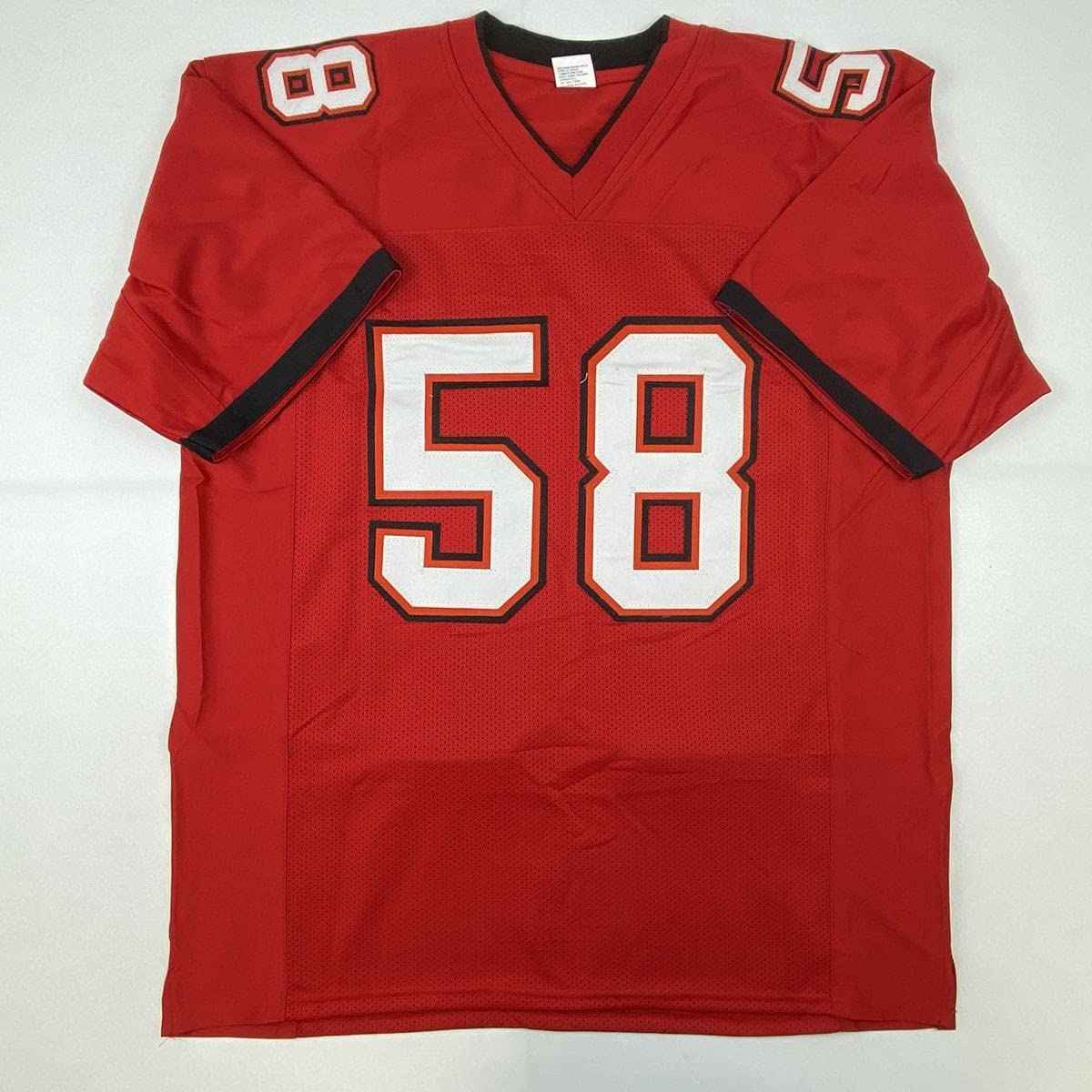 Autographed/Signed Shaquil Shaq Barrett Tampa Bay Red Football Jersey PSA/DNA COA