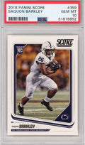 Graded 2018 Panini Score Saquon Barkley #359 Rookie RC Football Card PSA 10 Gem Mint
