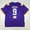 Autographed/Signed Joe Burrow LSU Tigers Purple Authentic Nike Game Football Jersey Fanatics COA