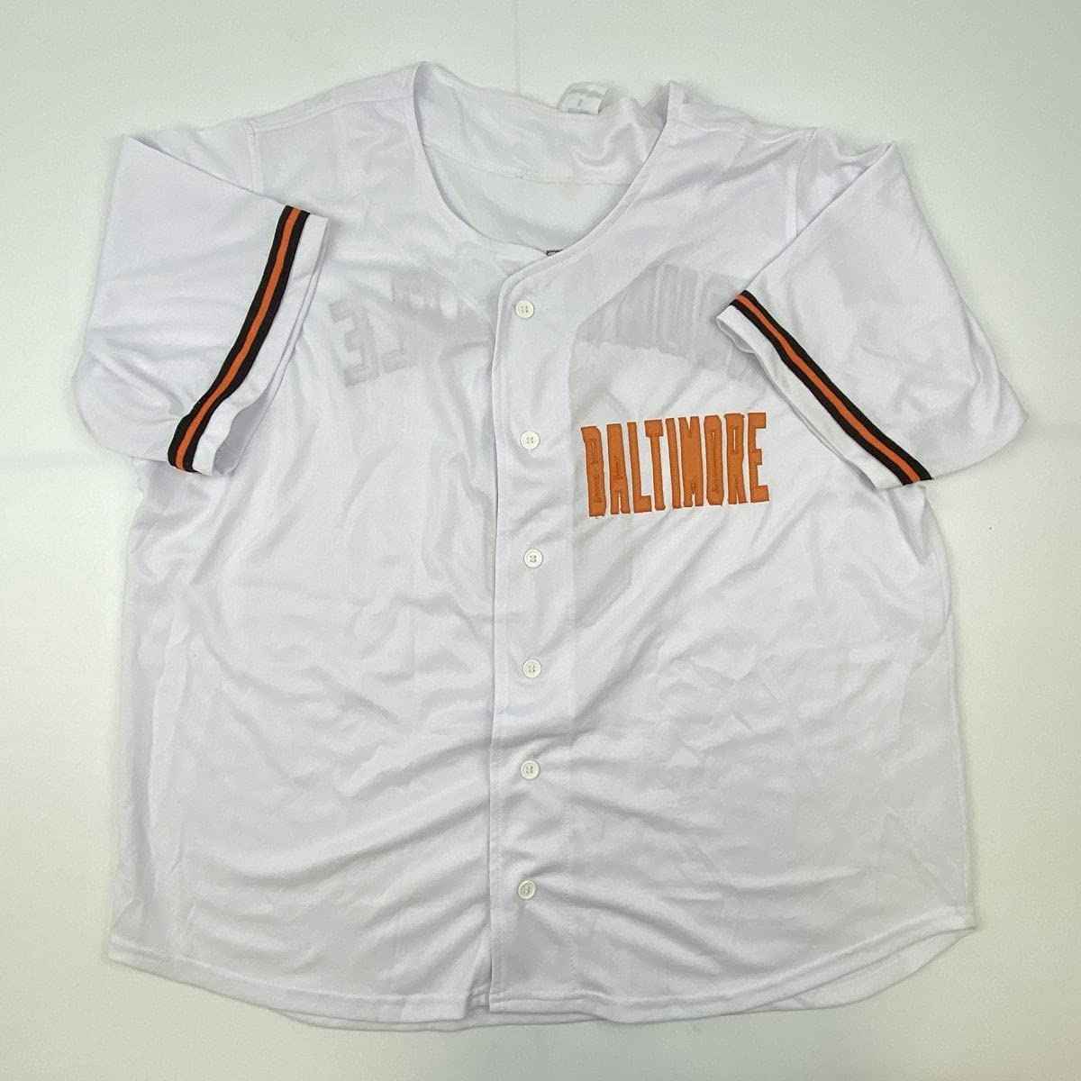Autographed/Signed Ryan Mountcastle Baltimore White Baseball Jersey Beckett BAS COA