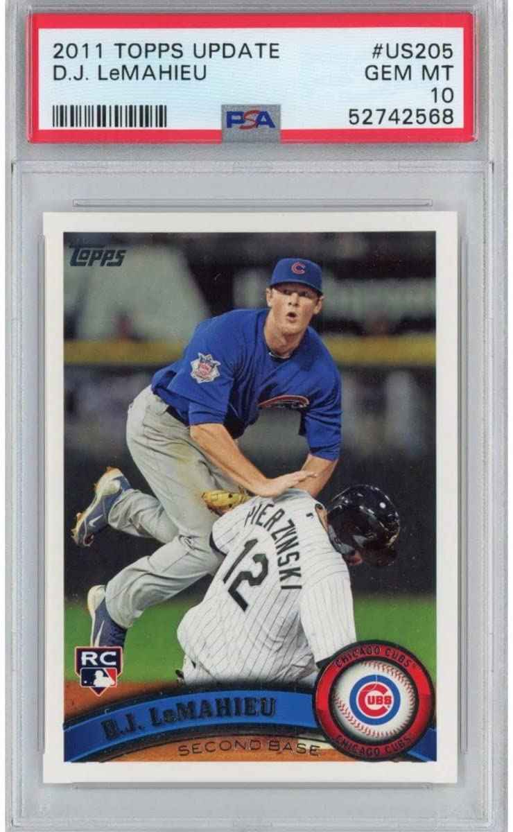 Graded 2011 Topps Update DJ D.J. LeMahieu #US205 Rookie RC Baseball Card PSA 10 Gem Mint