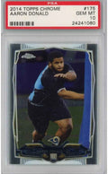 Graded 2014 Topps Chrome Aaron Donald #175 Rookie RC Football Card PSA 10 Gem Mint