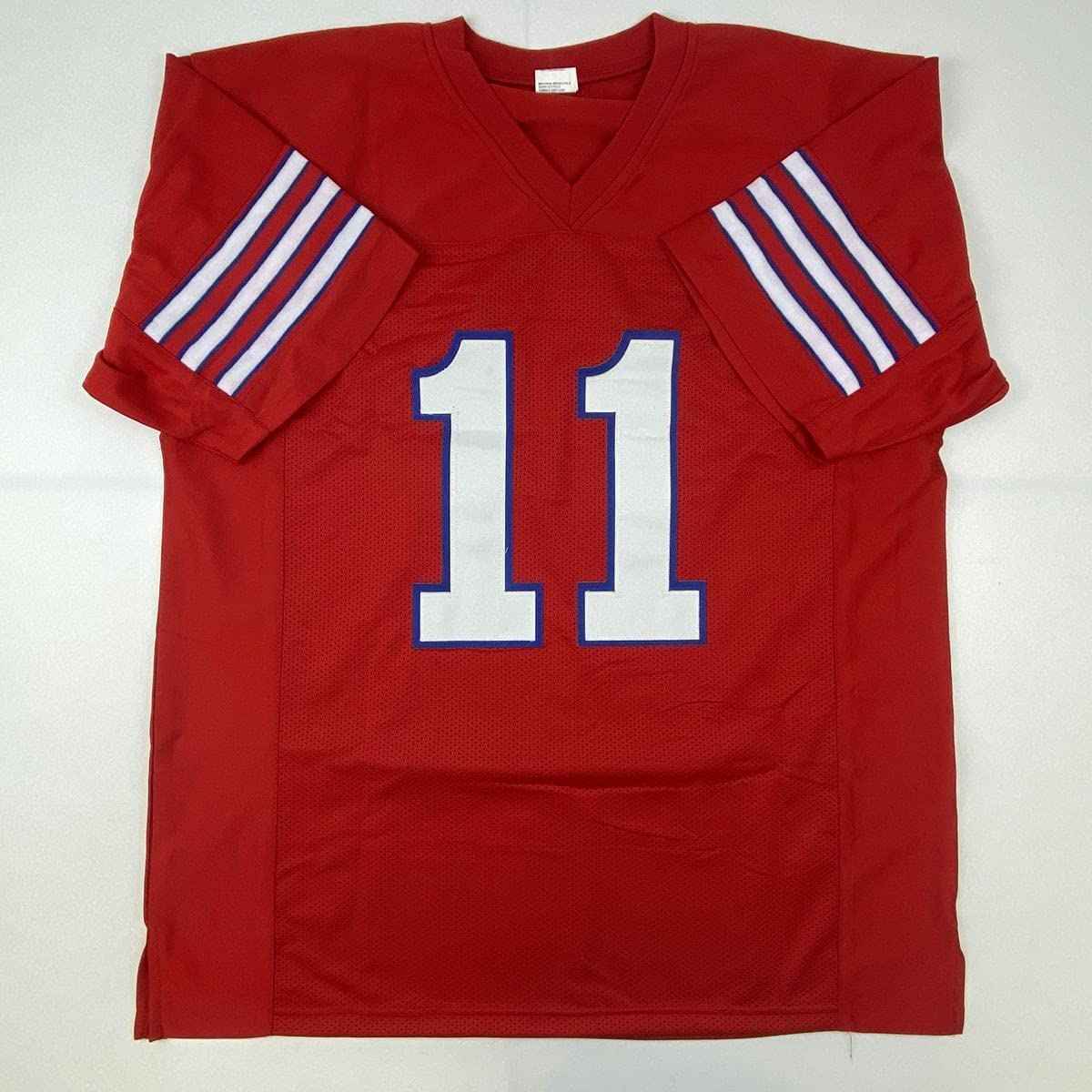 Autographed/Signed Andre Ware 89 Heisman Houston Red College Football Jersey JSA COA