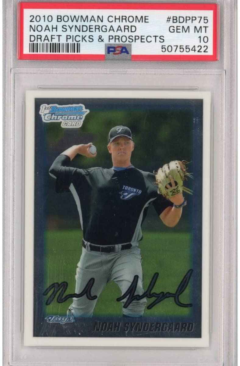 Graded 2010 Bowman Chrome Draft Picks & Prospects Noah Syndergaard #BDPP75 Rookie RC Baseball Card PSA 10 Gem Mint