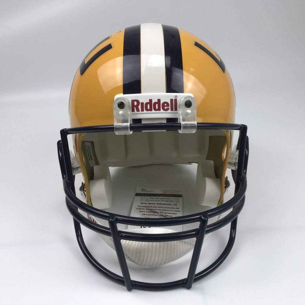 Autographed/Signed Patrick Peterson LSU Tigers Full Size FS F/S Replica College Football Helmet JSA COA