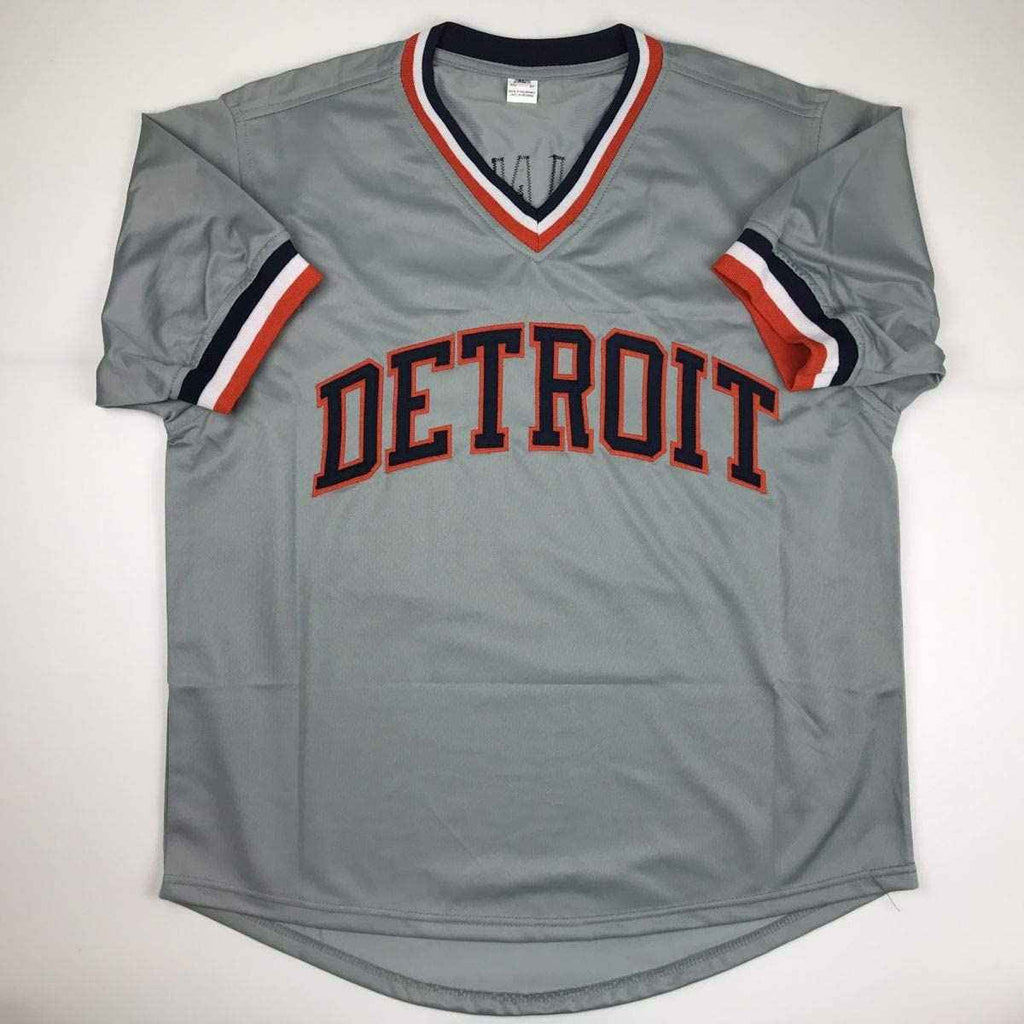 Autographed/Signed Jim Bunning Detroit Grey Baseball Jersey JSA COA