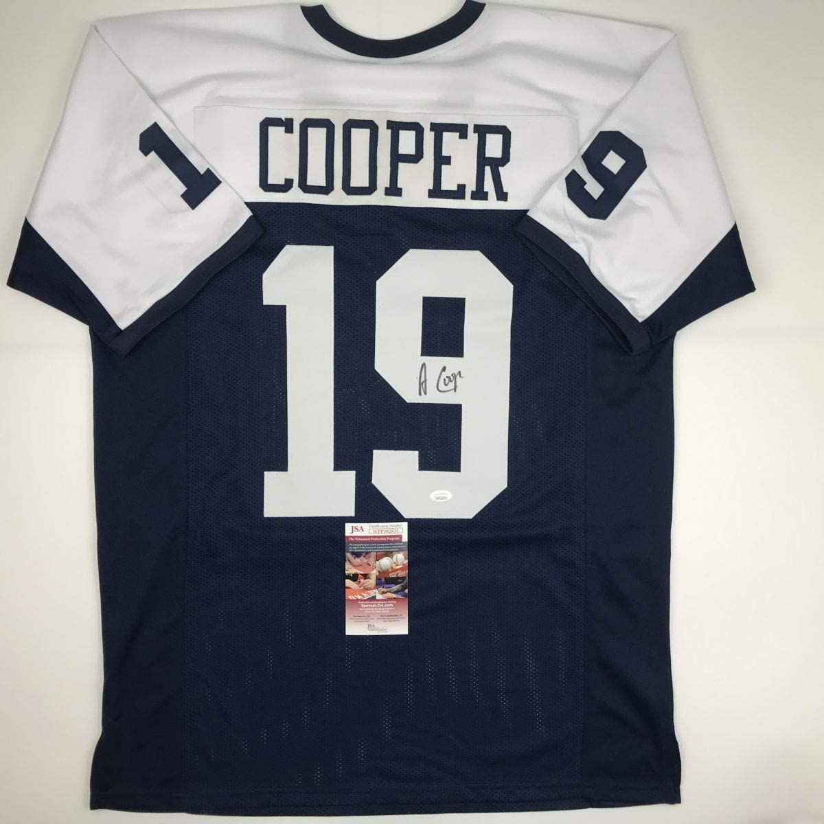 Autographed/Signed Amari Cooper Dallas Thanksgiving Day Football Jersey JSA COA