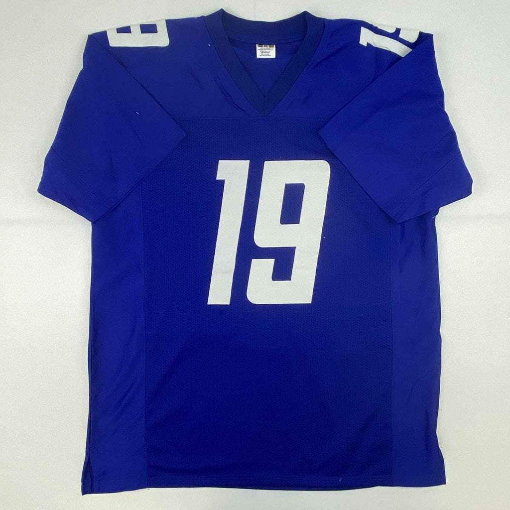 Autographed/Signed Kenny Golladay New York Blue Football Jersey JSA COA