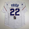 Autographed/Signed Mark Prior Chicago White Baseball Jersey JSA COA