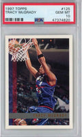 Graded 1997-98 Topps Tracy McGrady #125 Rookie RC Basketball Card PSA 10 Gem Mint
