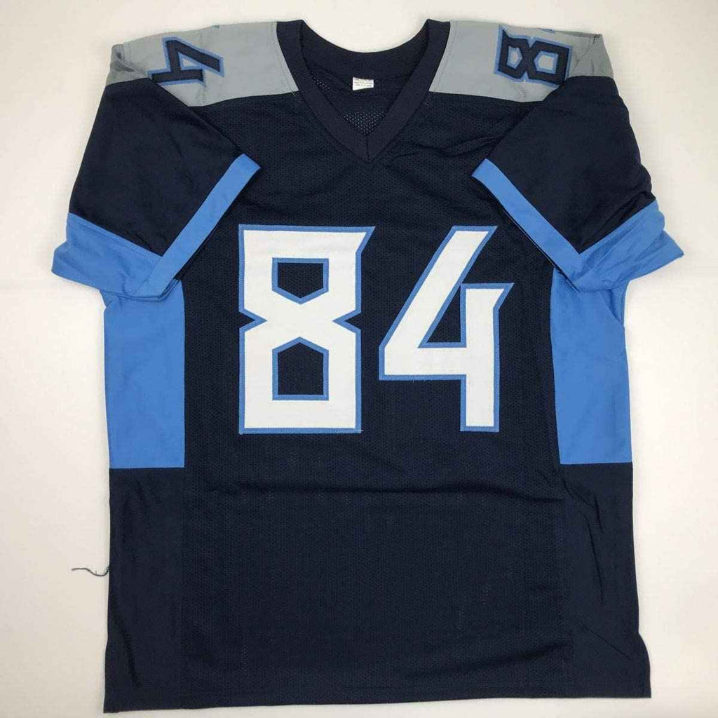 Autographed/Signed Corey Davis Tennessee 2018 Dark Blue Football Jersey JSA COA