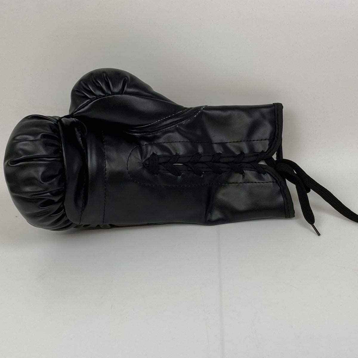 Autographed/Signed Mike Tyson Black Everlast Boxing Glove Athlete Hologram COA