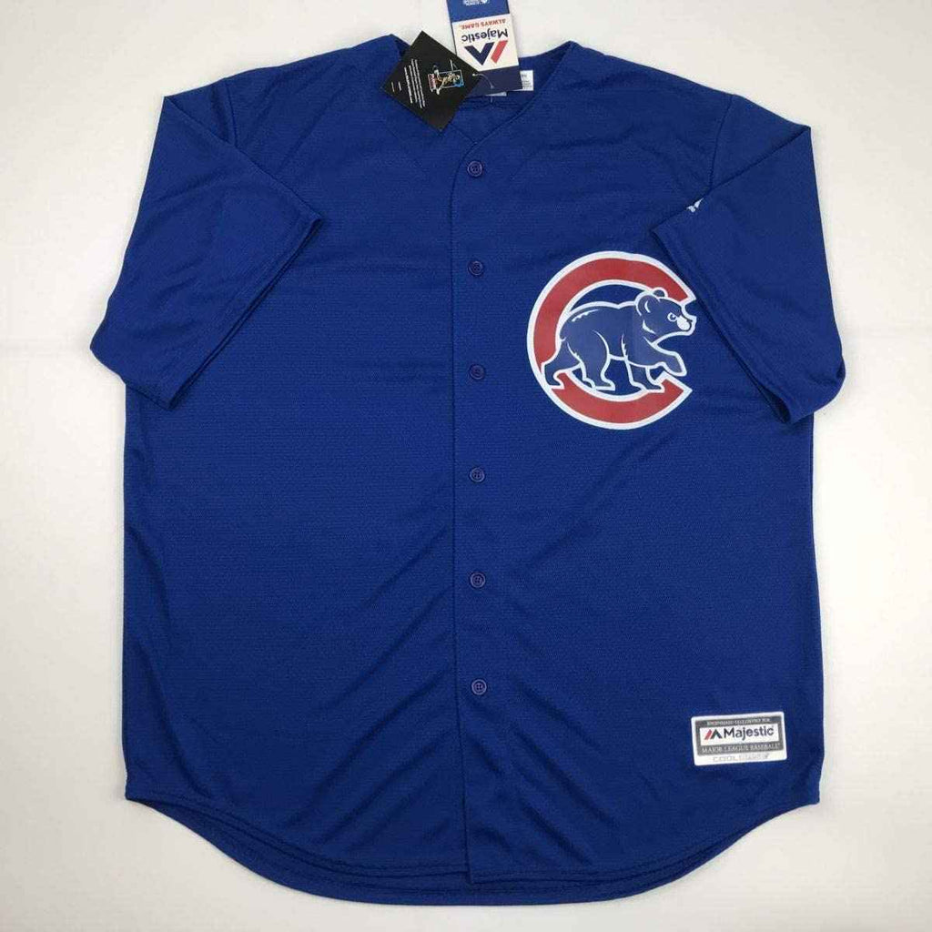 Autographed/Signed Kris Bryant Chicago Blue Baseball Jersey Beckett BAS COA