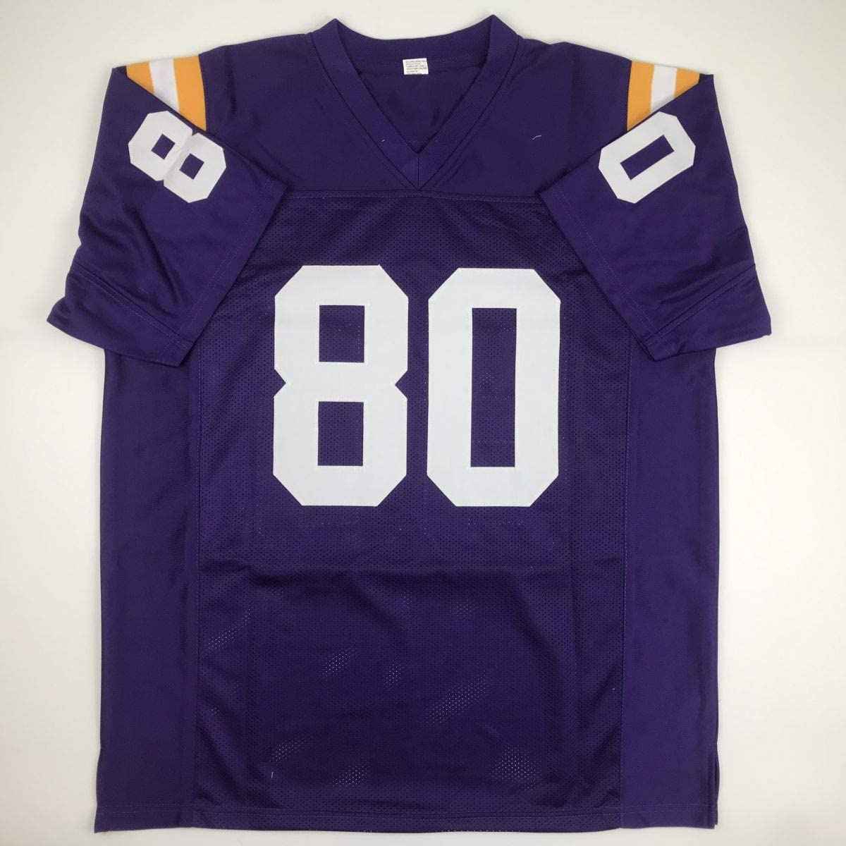 Autographed/Signed Jarvis Landry LSU Purple College Football Jersey JSA COA