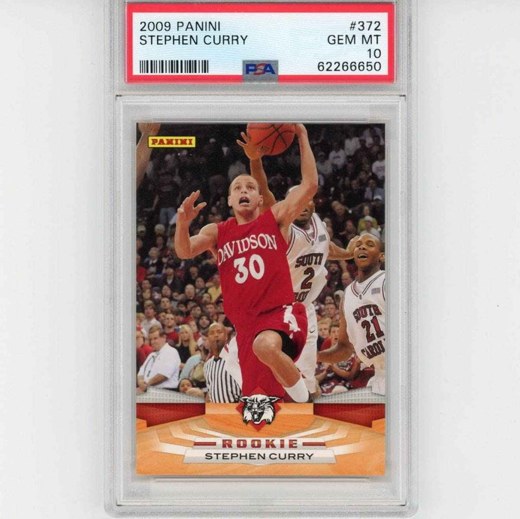 Graded 2009-10 Panini Stephen Steph Curry #372 Rookie RC Basketball Card PSA 10 Gem Mint