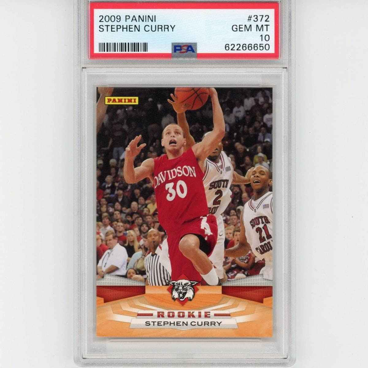 Graded 2009-10 Panini Stephen Steph Curry #372 Rookie RC Basketball Card PSA 10 Gem Mint