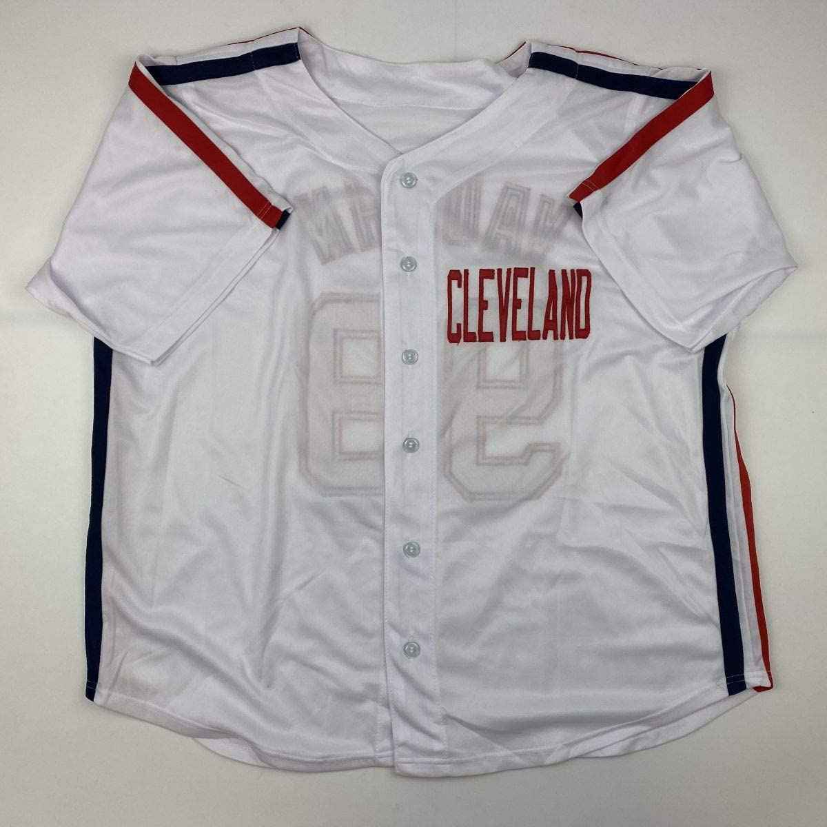 Autographed/Signed Charlie Sheen Wild Thing Ricky Vaughn Major League Movie Baseball Jersey Beckett BAS COA