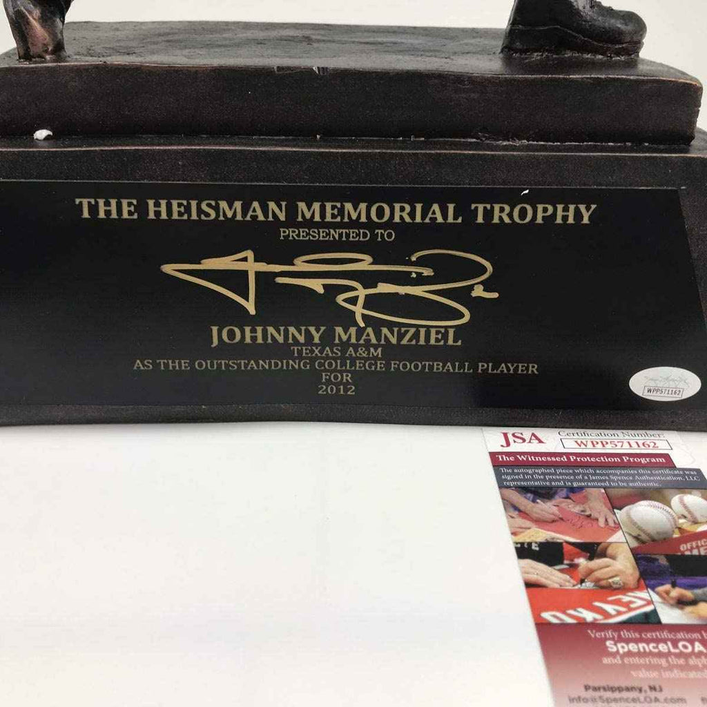 Autographed/Signed Johnny Manziel 2012 Full Size F/S Replica Heisman Trophy JSA COA