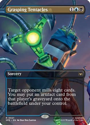 Grasping Tentacles (Borderless) (SPE, MAR-021) - Marvel's Spider-Man: Eternal-Legal Foil