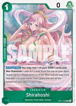 Shirahoshi (030) (OP11-030) - A Fist of Divine Speed Foil