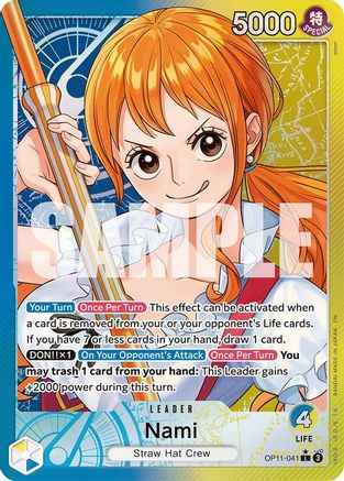 Nami (041) (Alternate Art) (OP11-041) - A Fist of Divine Speed Foil