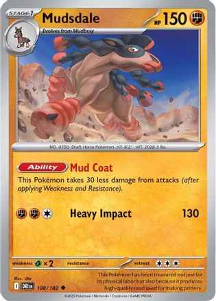 Mudsdale 108 - SV10 Destined Rivals