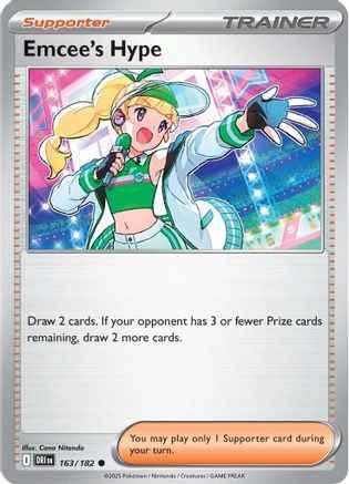 Emcee's Hype 163/182 - SV10 Destined Rivals Reverse Holofoil