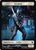 Soldier // Rebel Double-Sided Token (FIC-2 // 7) - Commander: FINAL FANTASY