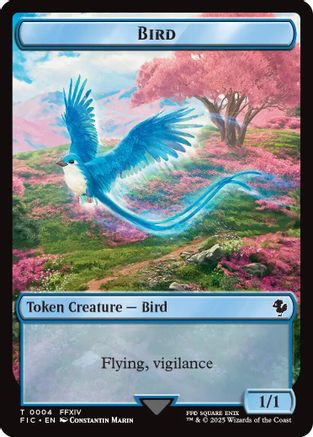 Bird // Hero (0004) Double Sided Token (FIC-1 // 4) - Commander: FINAL FANTASY