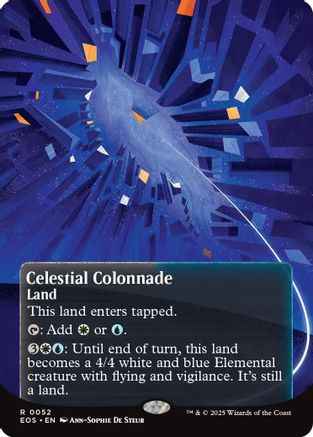 Celestial Colonnade (0052) (Borderless) (EOS-052) - Edge of Eternities: Stellar Sights Foil
