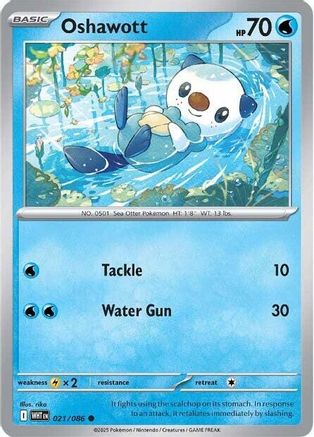 Oshawott 021/086 - SV White Flare Holofoil