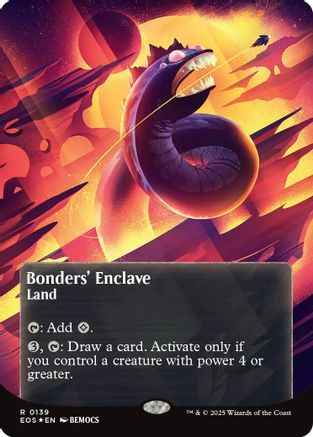Bonders' Enclave (0136) (Borderless) (Galaxy Foil) (EOS-139) - Edge of Eternities: Stellar Sights Foil