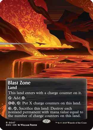 Blast Zone (0047) (Borderless) (EOS-047) - Edge of Eternities: Stellar Sights