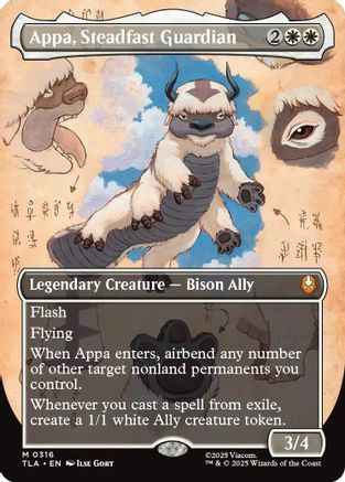 Appa, Steadfast Guardian (Borderless) (TLA-316) - Avatar: The Last Airbender Foil