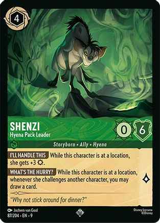 Shenzi - Hyena Pack Leader (87/204) - Fabled Cold Foil