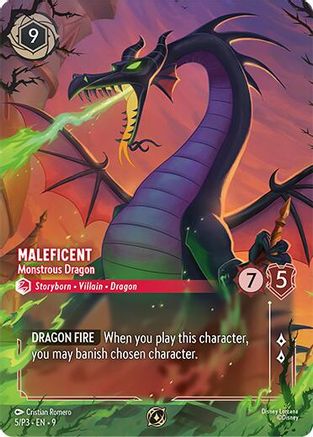 Maleficent - Monstrous Dragon (Store Championship) (5/P3) - Disney Lorcana Promo Cards Holofoil