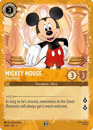 Mickey Mouse - True Friend (Puzzle Promo) (36) - Disney Lorcana Promo Cards Holofoil